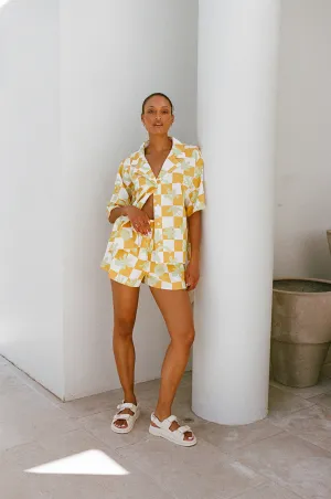 Seona Shorts - Sabo Checkerboard