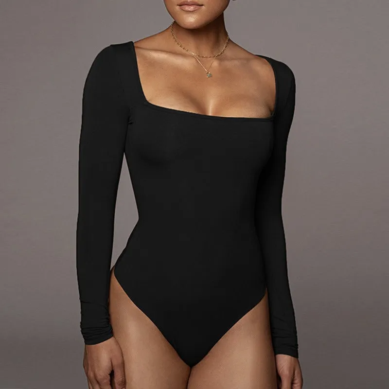 Sexy shapewear body long sleeve