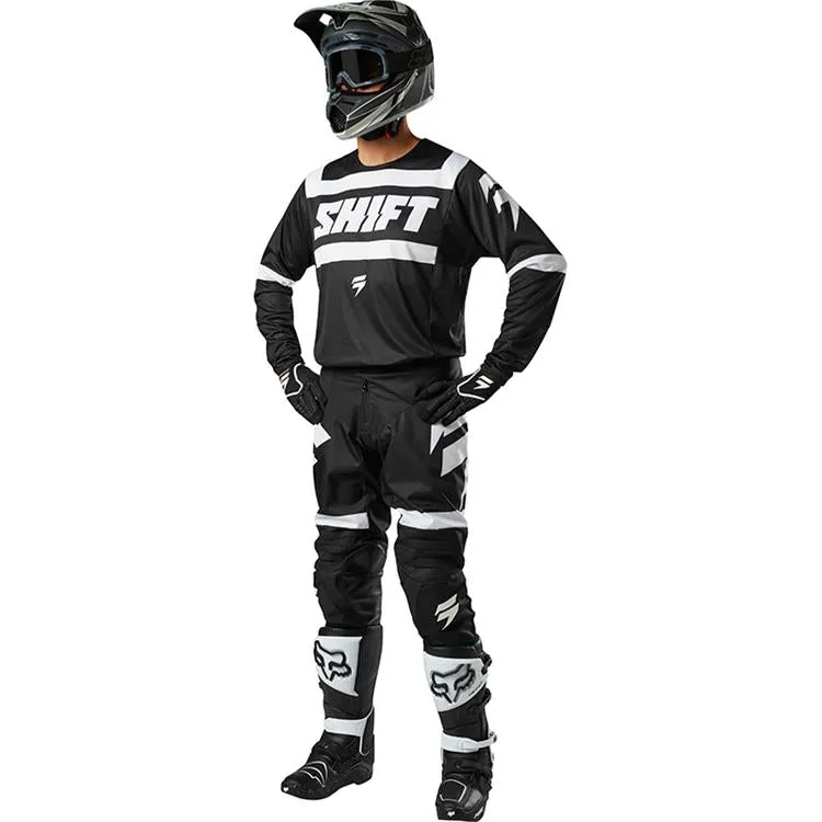 SHIFT 3LACK STRIKE PANTS BLACK/WHITE