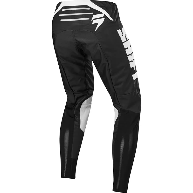 SHIFT 3LACK STRIKE PANTS BLACK/WHITE