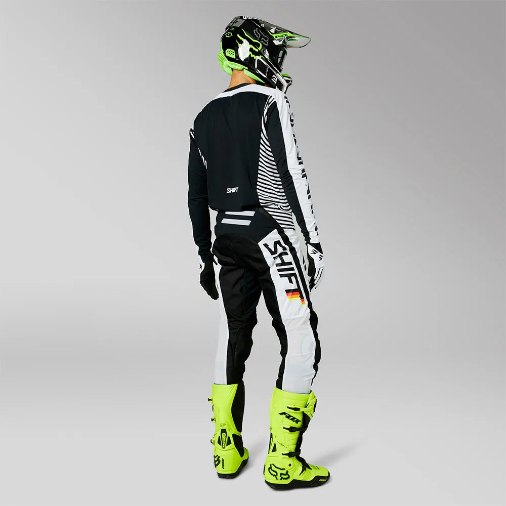 SHIFT BLACK LABEL TARGA PANTS [WHITE/BLACK]