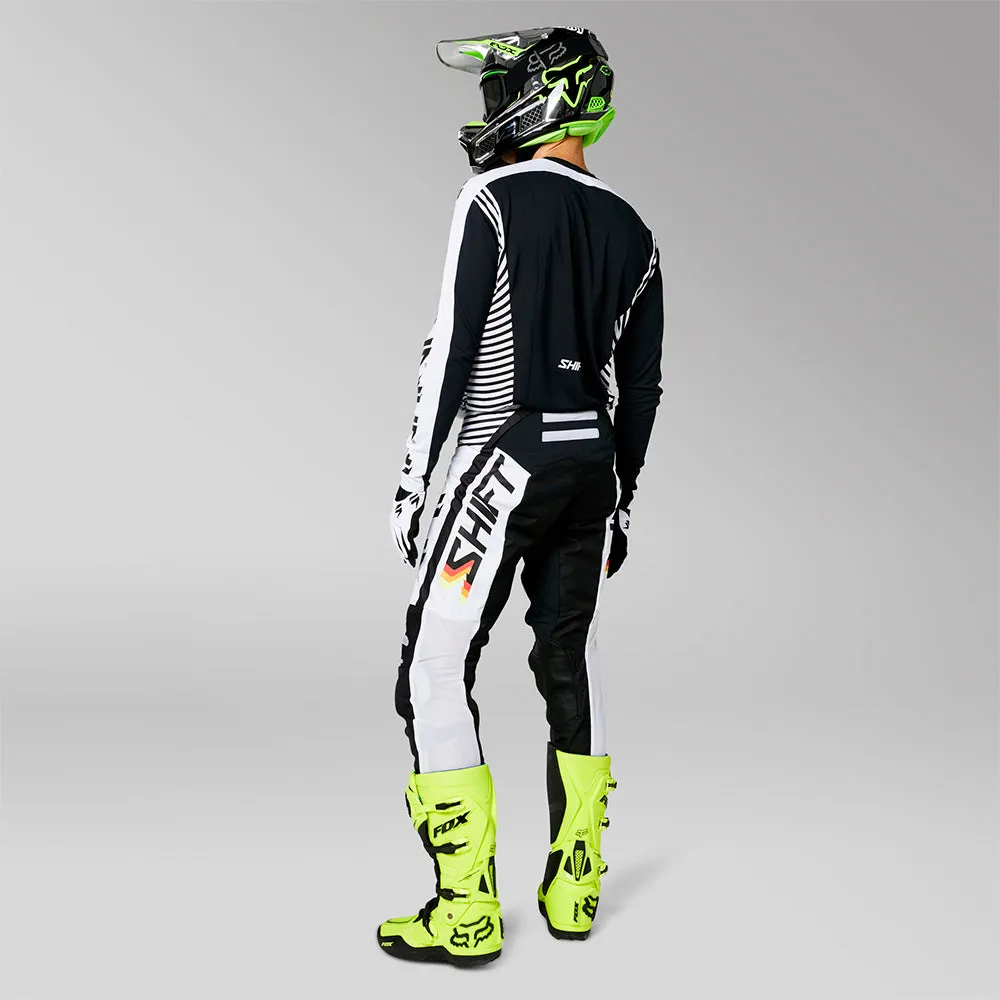 SHIFT BLACK LABEL TARGA PANTS [WHITE/BLACK]