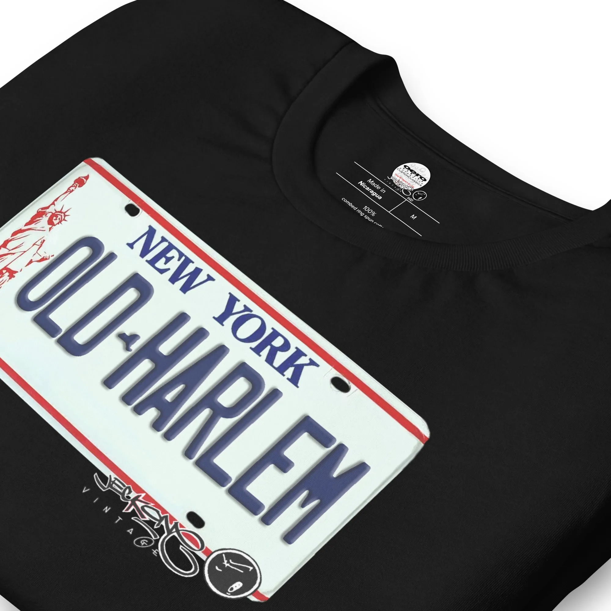 SHORT SLEEVE TEE SHIRT (uniSex) : OLD HARLEM 2022 (JECKONE X oeroSTREETautomotive Custom Classics)