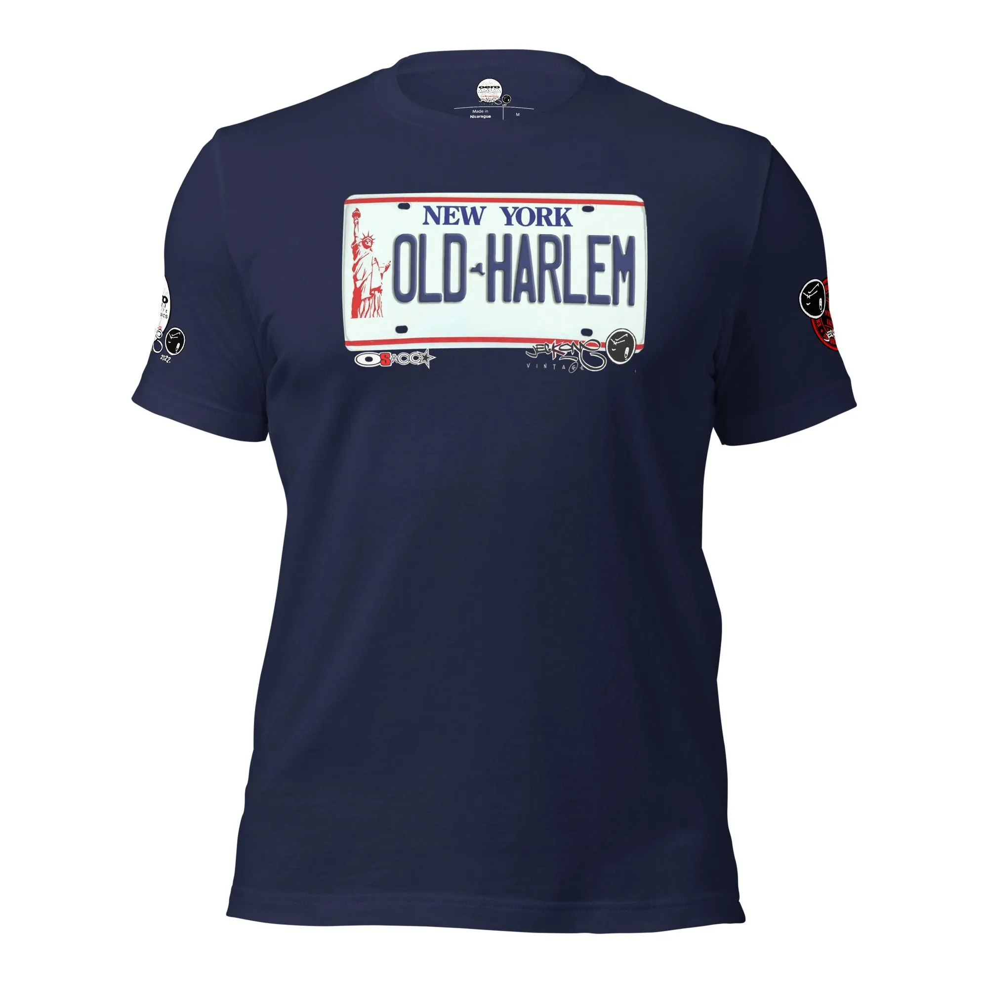 SHORT SLEEVE TEE SHIRT (uniSex) : OLD HARLEM 2022 (JECKONE X oeroSTREETautomotive Custom Classics)