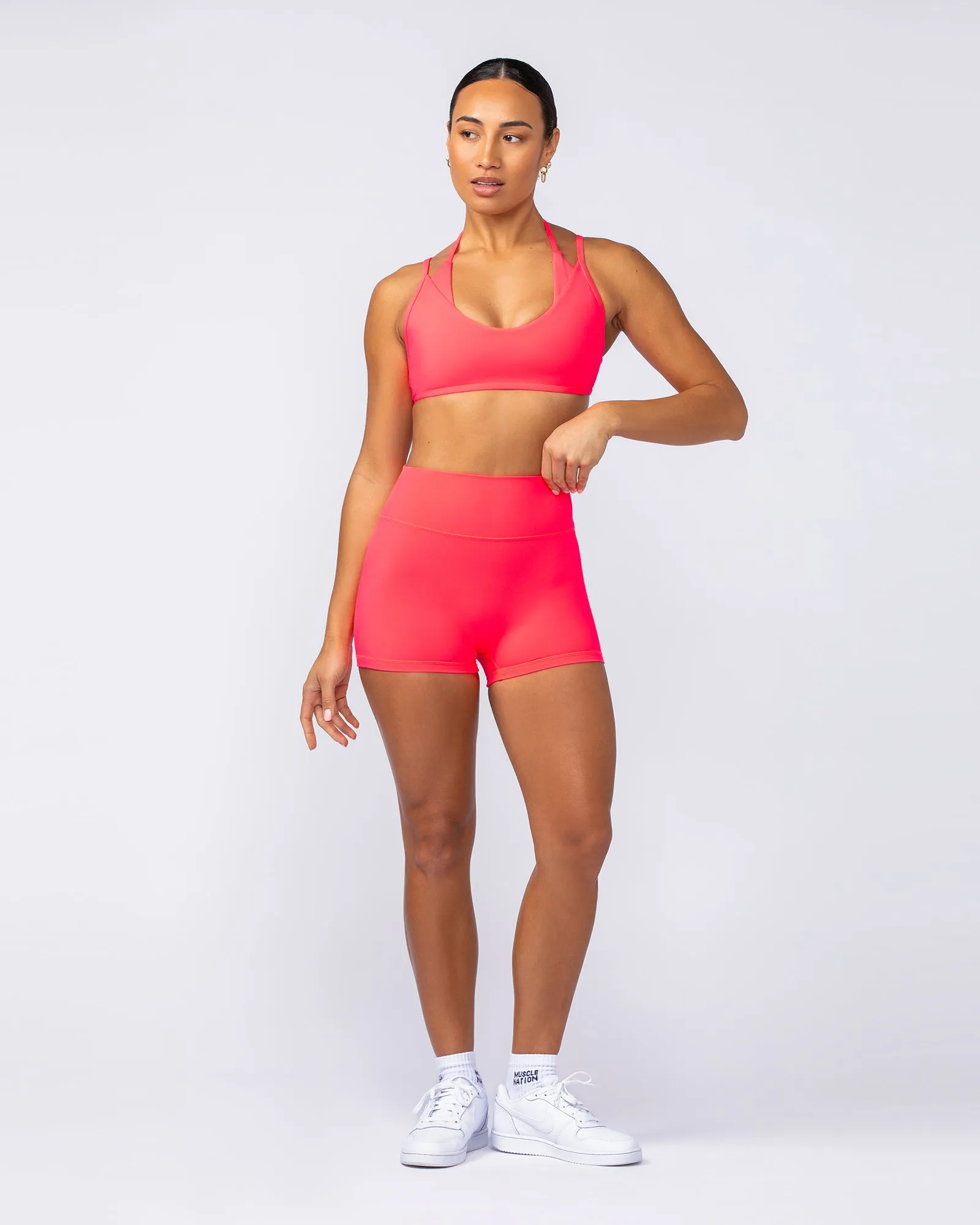 Signature Zero Rise Booty Shorts - Dragonfruit