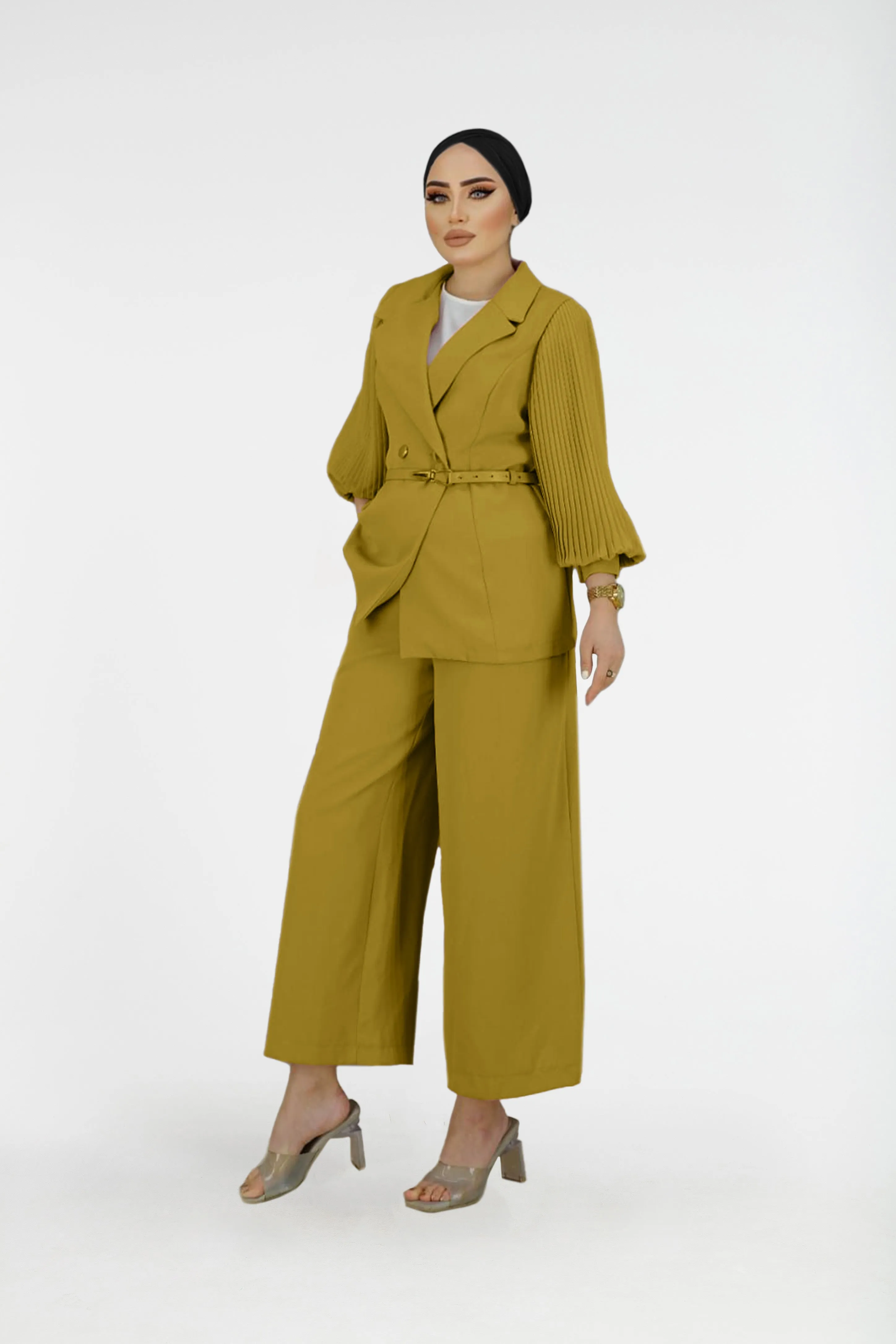 Siina Modest Pant Set | Canary