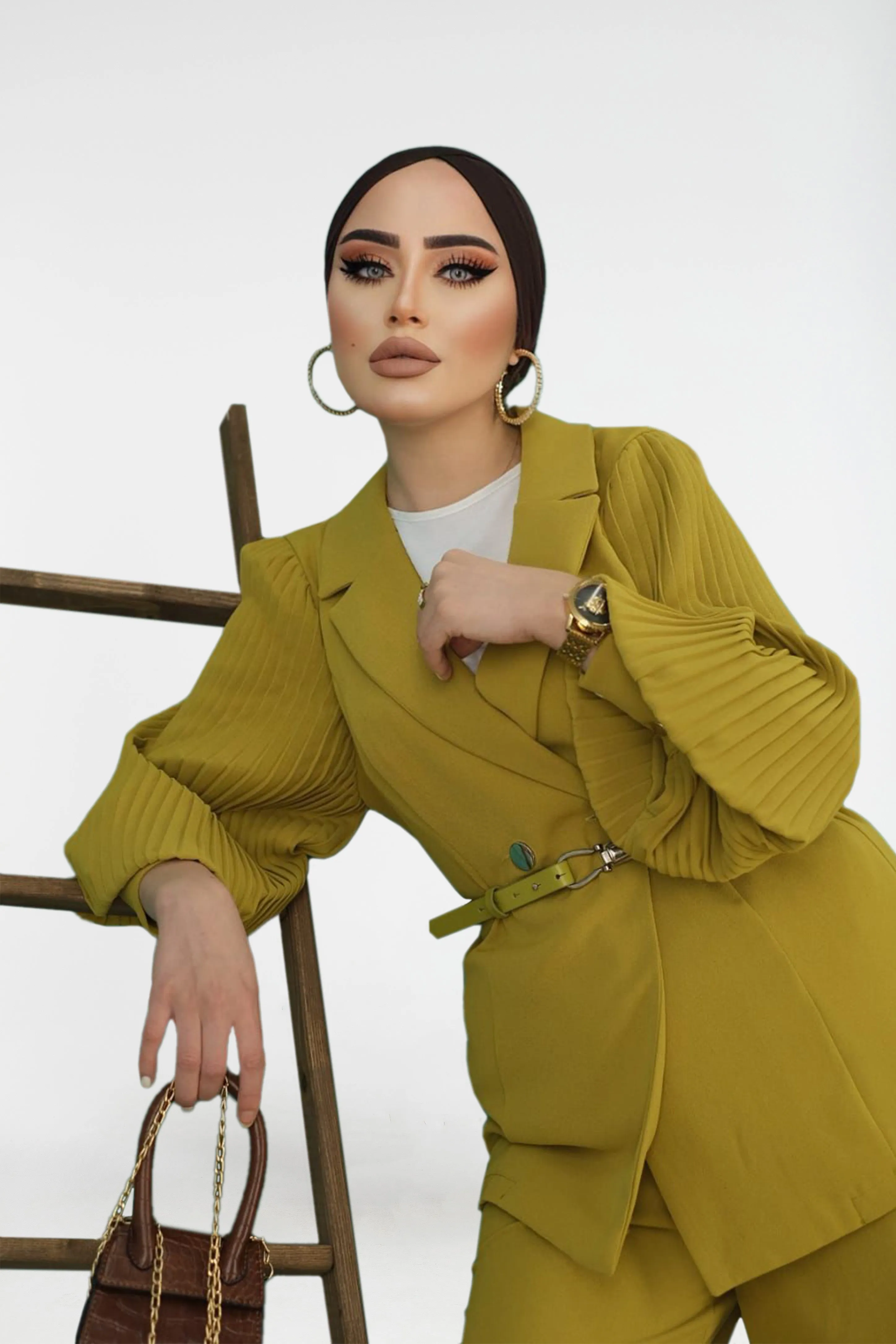 Siina Modest Pant Set | Canary