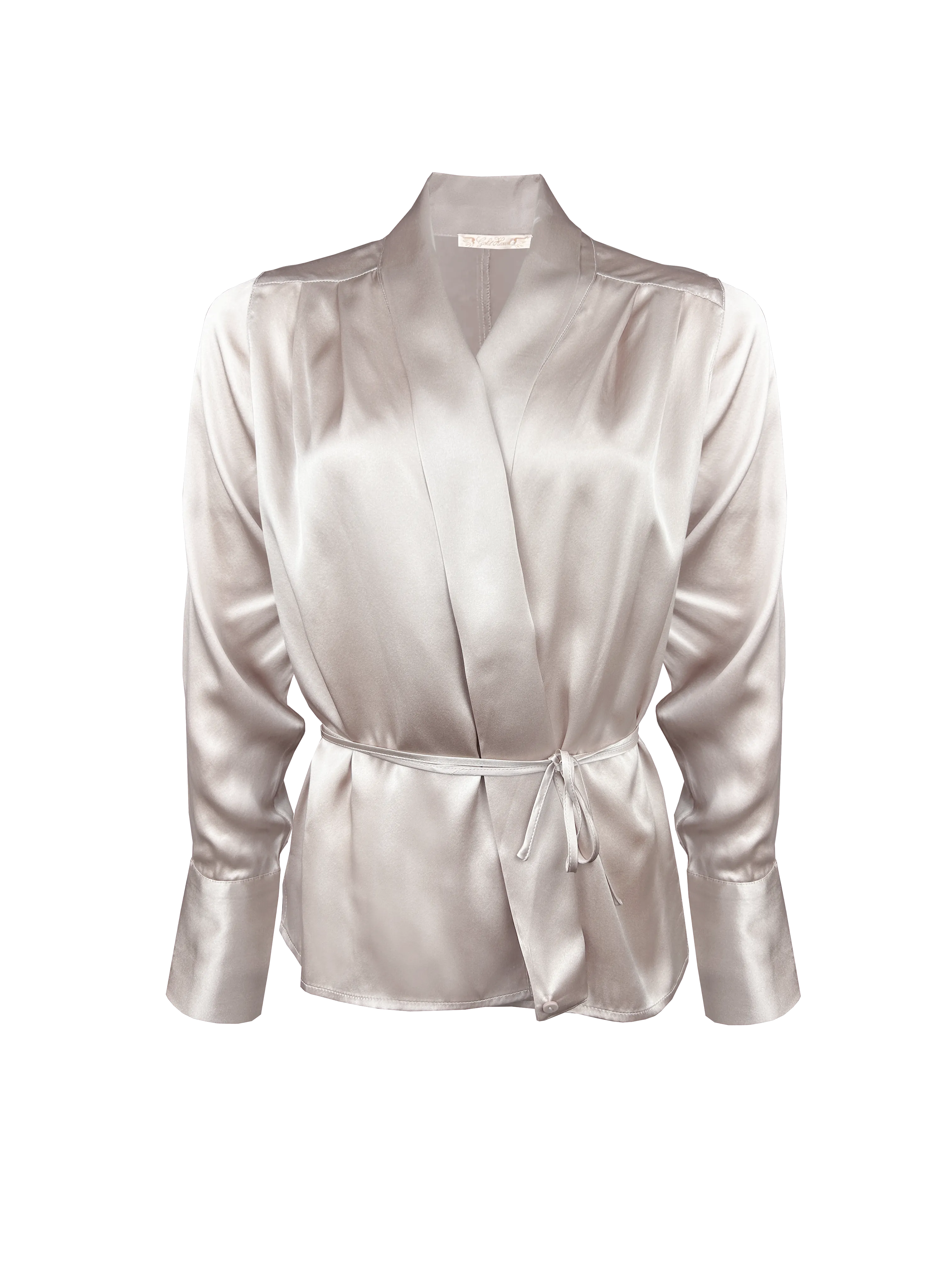Silk Pleated Shrug - Antique White