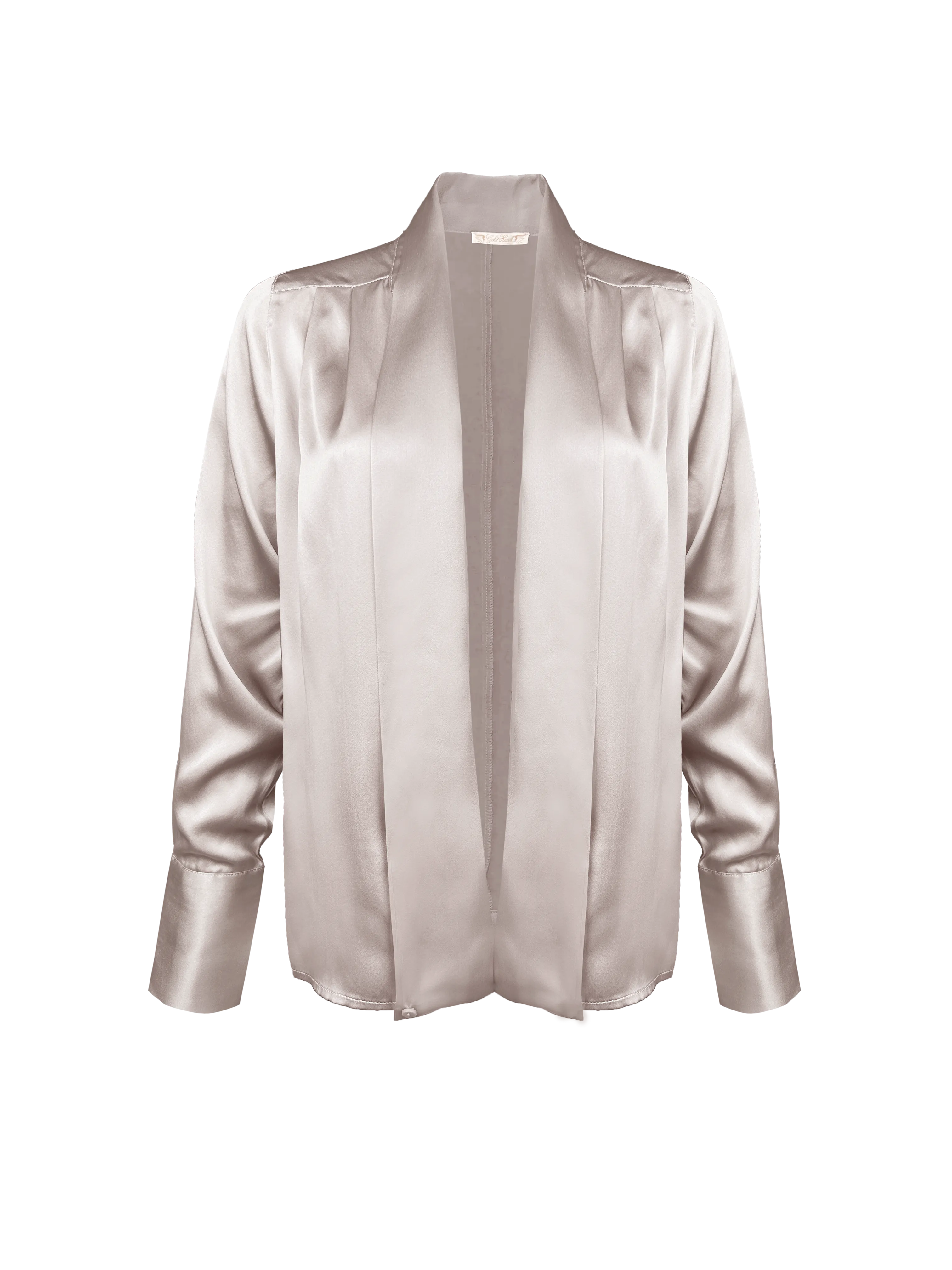 Silk Pleated Shrug - Antique White