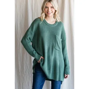 Since You've Been Gone Sage Sweater