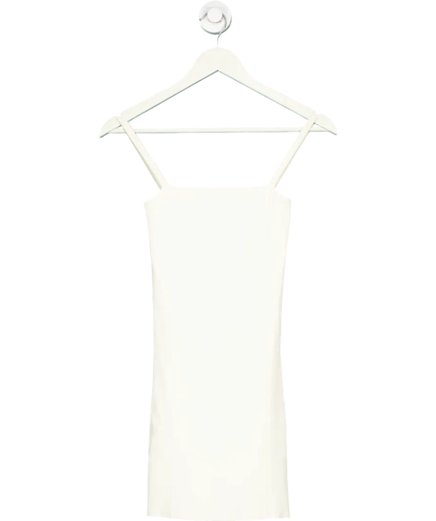 SIR. The Label Cream Ribbed Knit Mini Dress UK 8