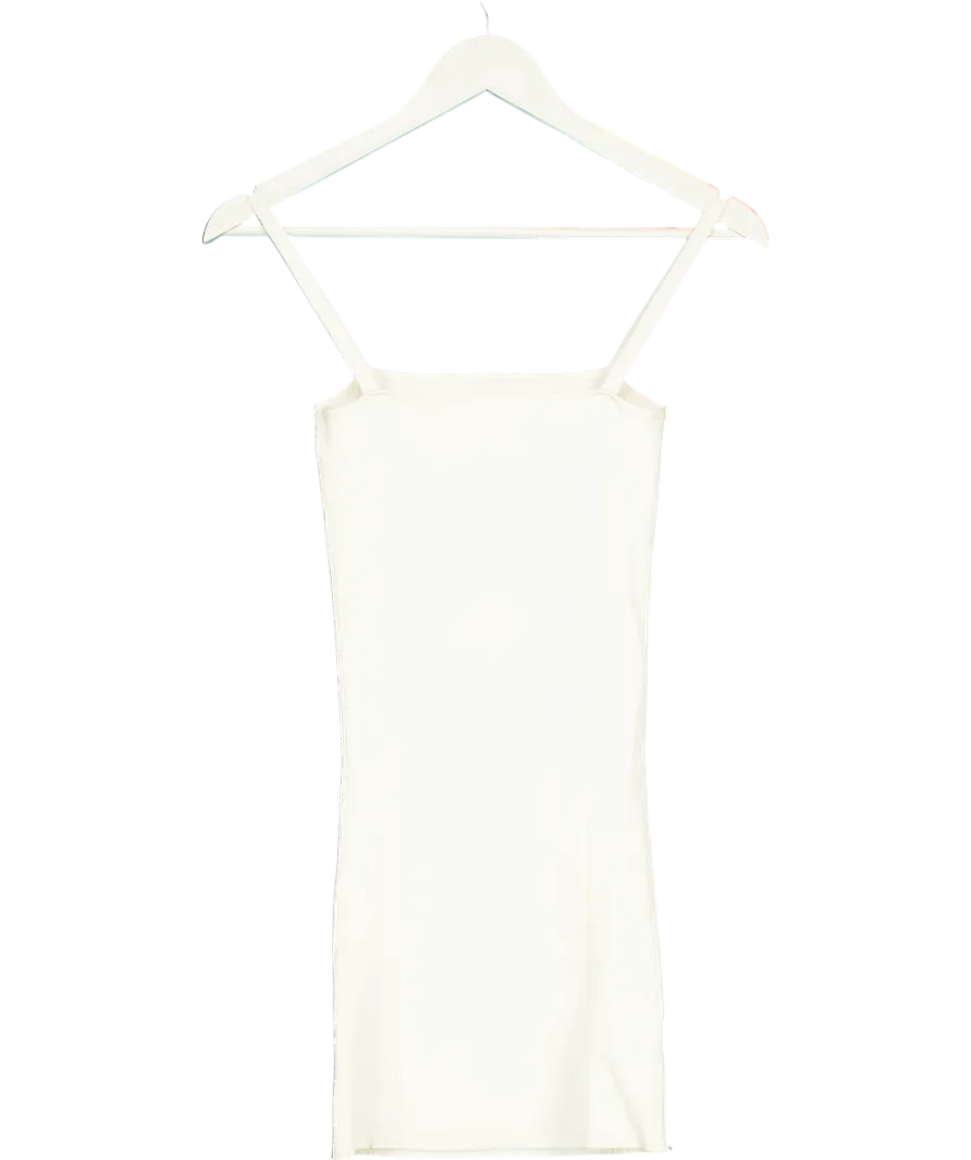 SIR. The Label Cream Ribbed Knit Mini Dress UK 8