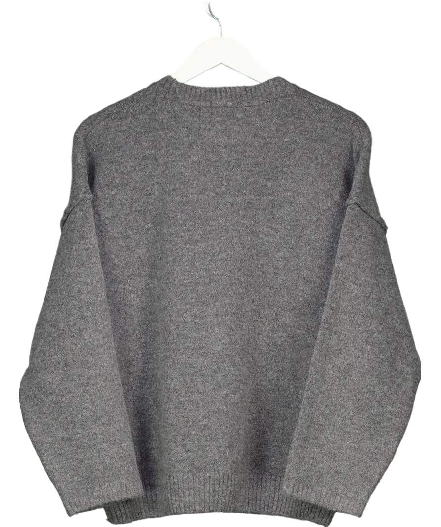 Six Stories Grey Limited Edition Oversized Knit Jumper UK S