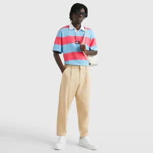 Skater Bold Stripe Rugby Golfer - Pink Multi