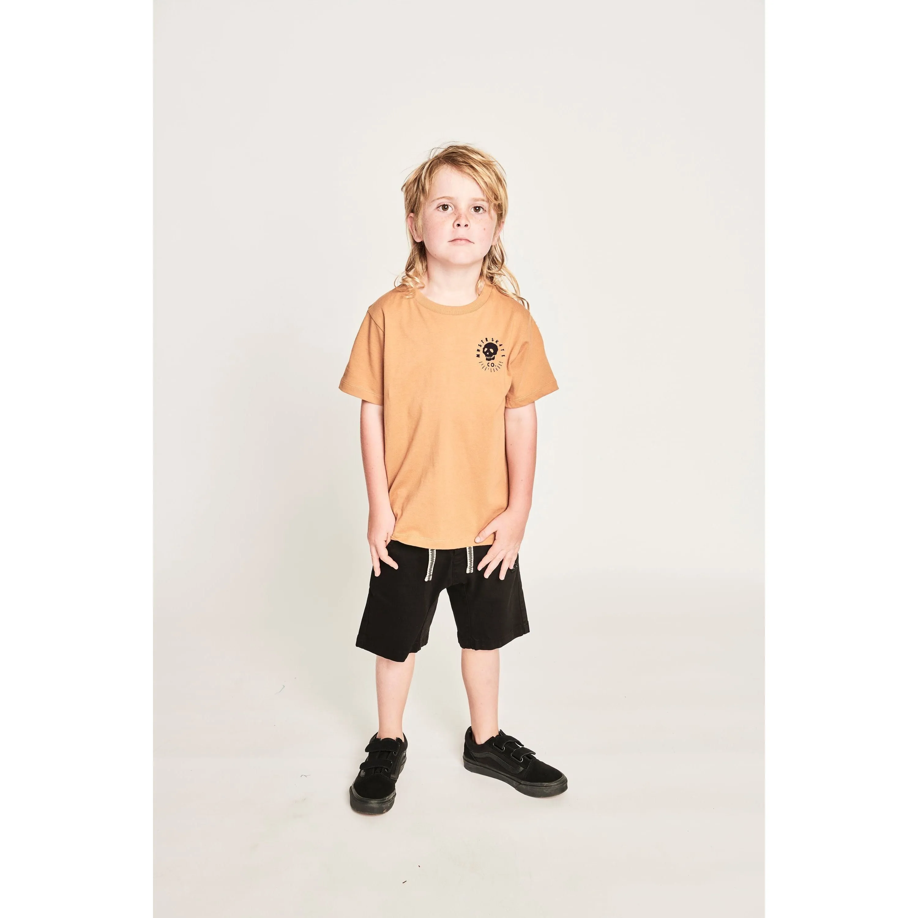 Skatevibe Ss Tee - Lt Mustard