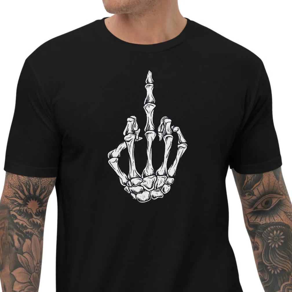 SKELETON MIDDLE FINGER TEE