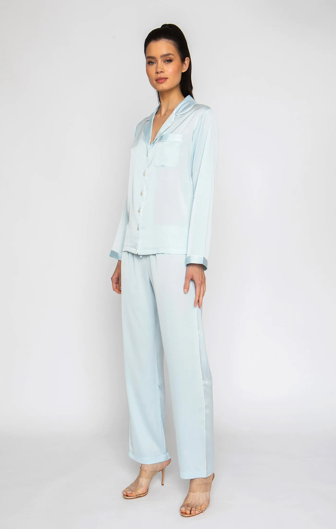 Sky Blue Long PJ Set