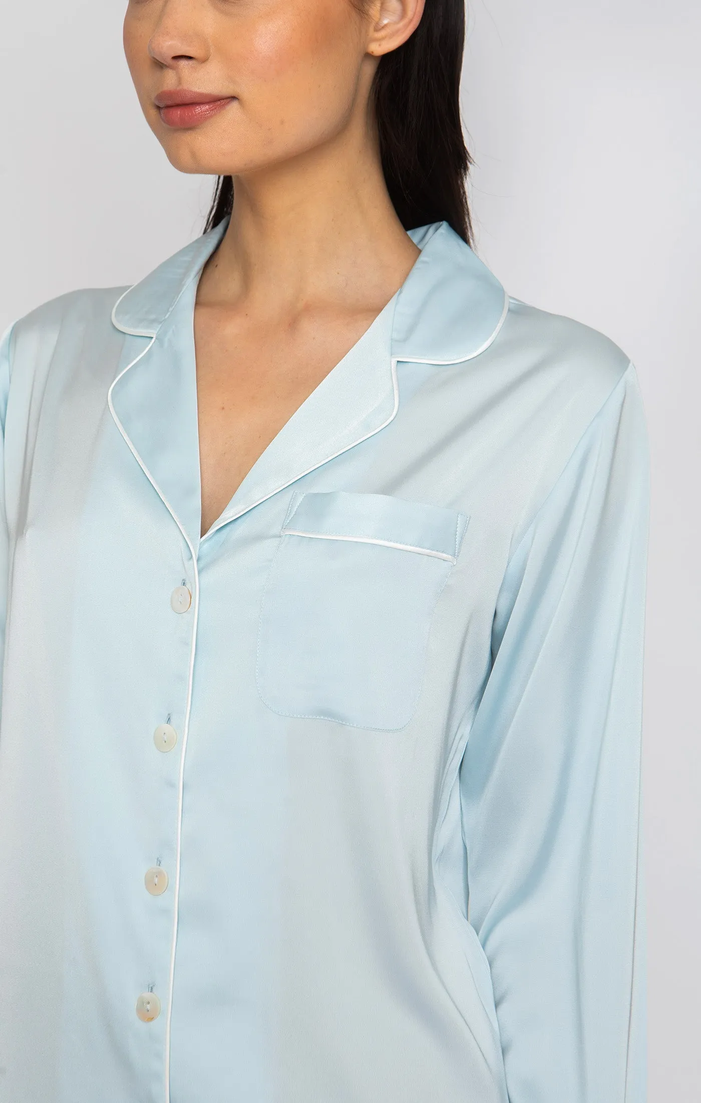 Sky Blue Long PJ Set