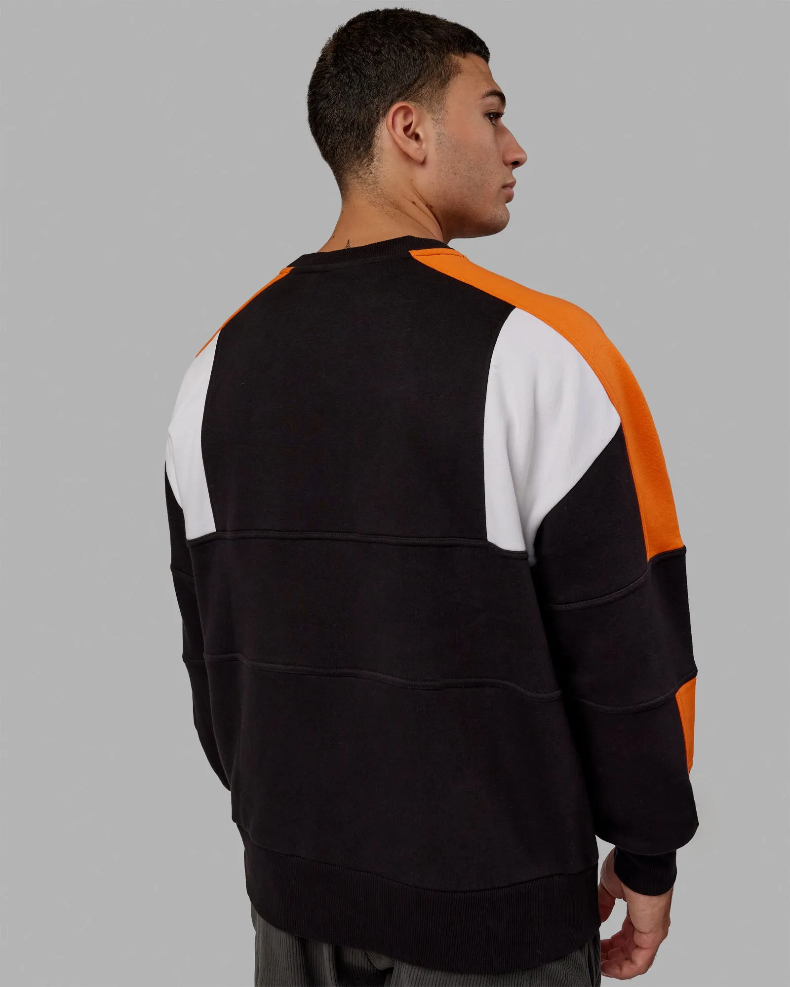 Slam Sweater Oversize - Black-Ultra Orange