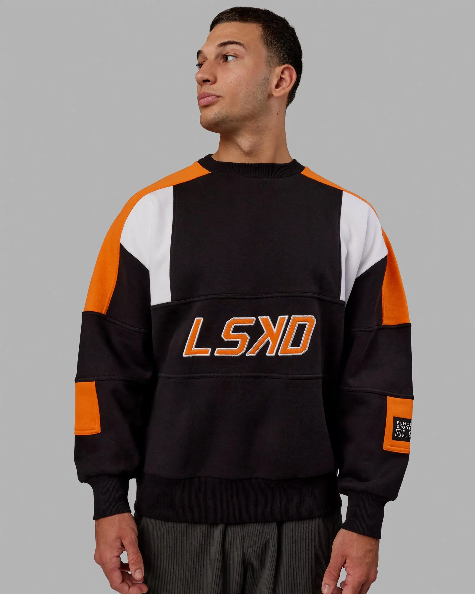 Slam Sweater Oversize - Black-Ultra Orange