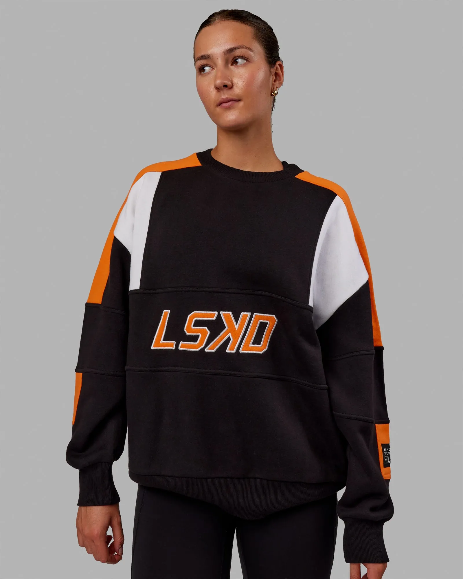 Slam Sweater Oversize - Black-Ultra Orange