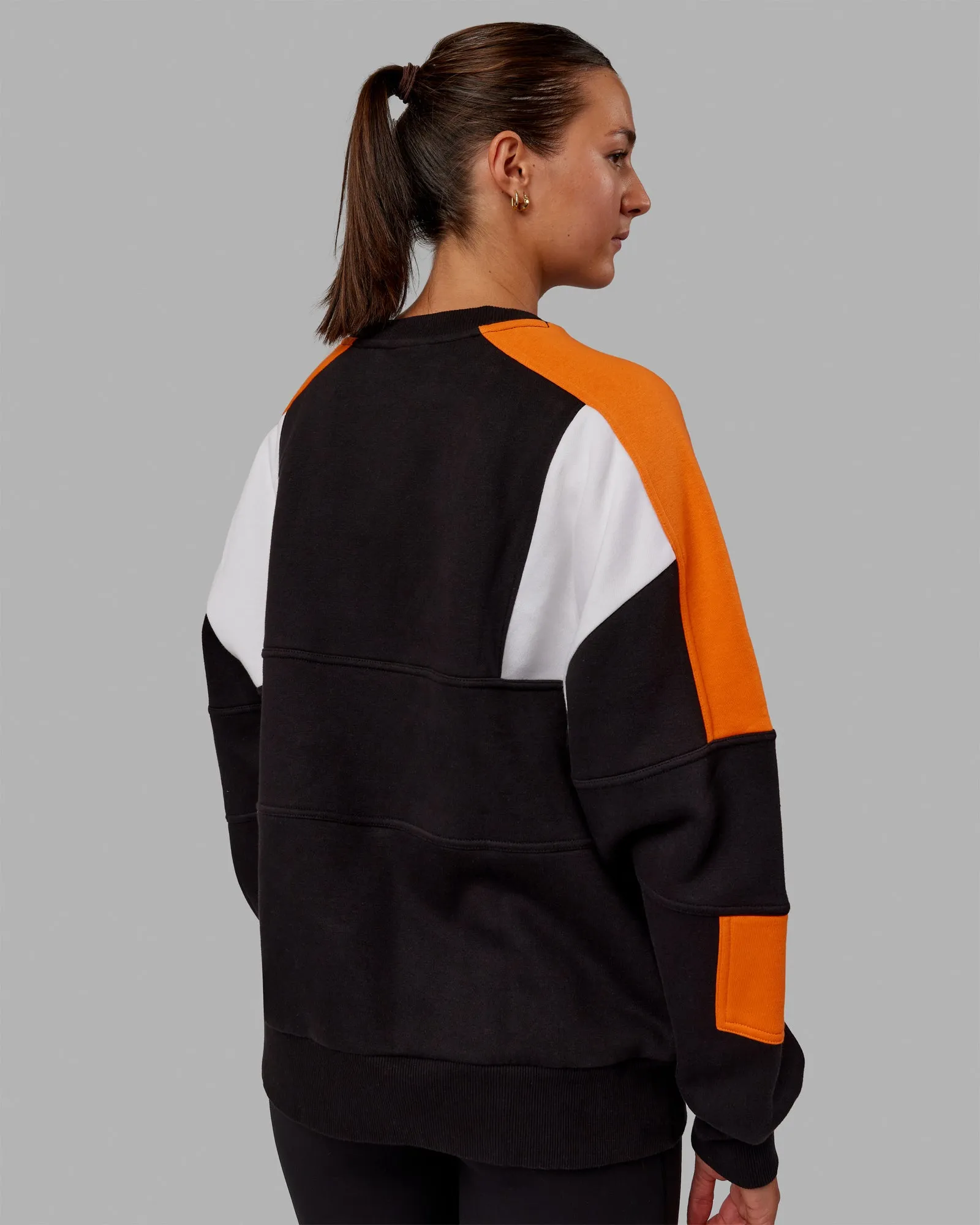 Slam Sweater Oversize - Black-Ultra Orange