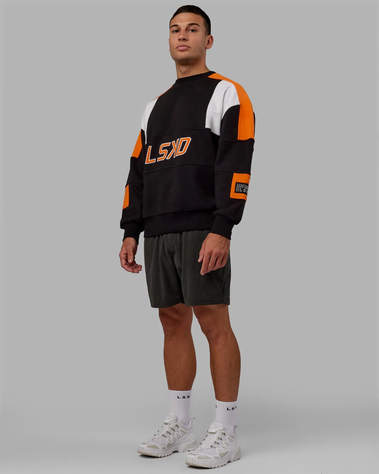 Slam Sweater Oversize - Black-Ultra Orange