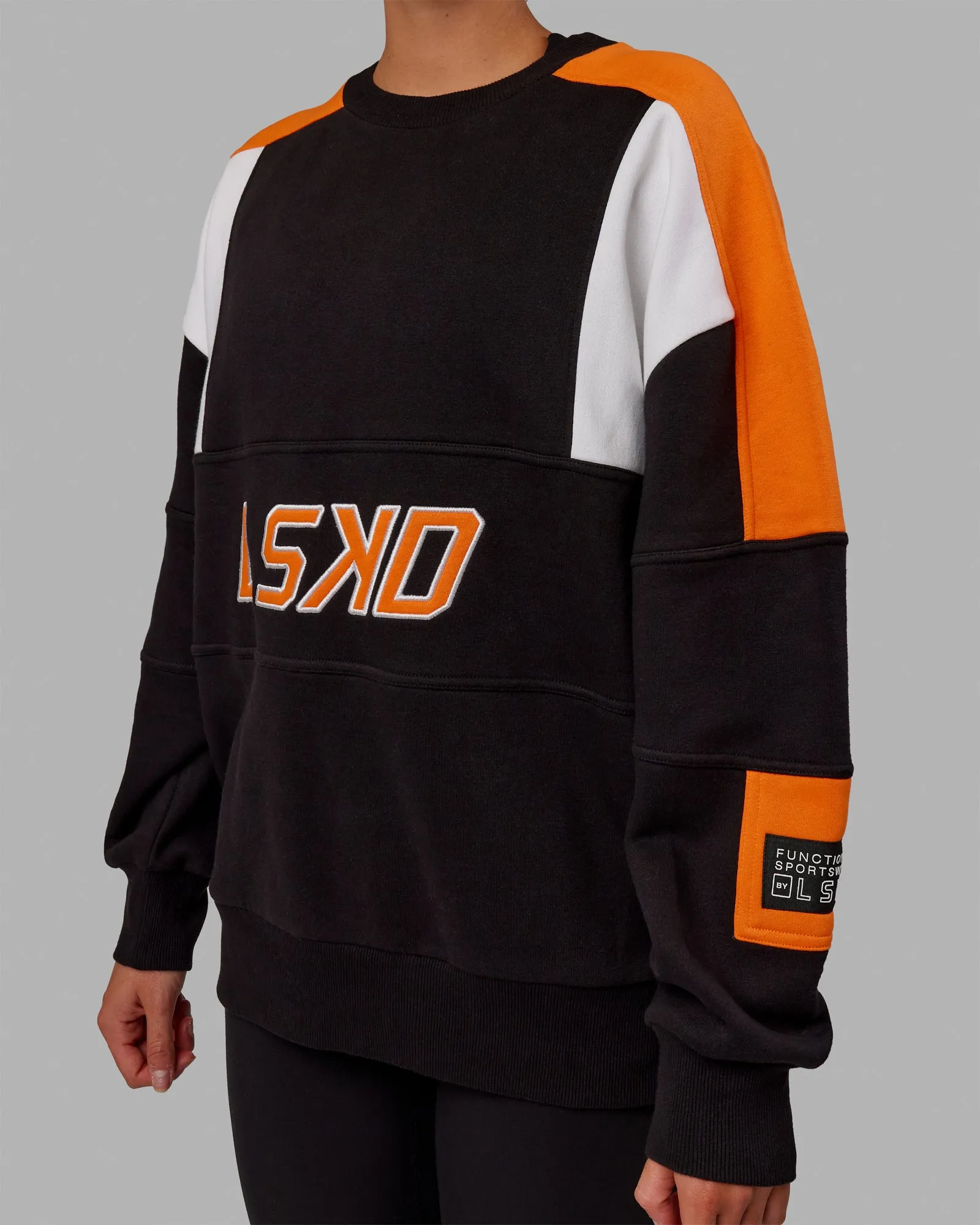 Slam Sweater Oversize - Black-Ultra Orange