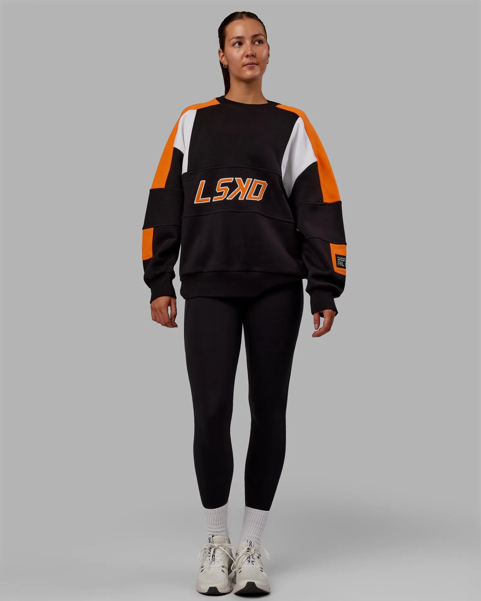 Slam Sweater Oversize - Black-Ultra Orange