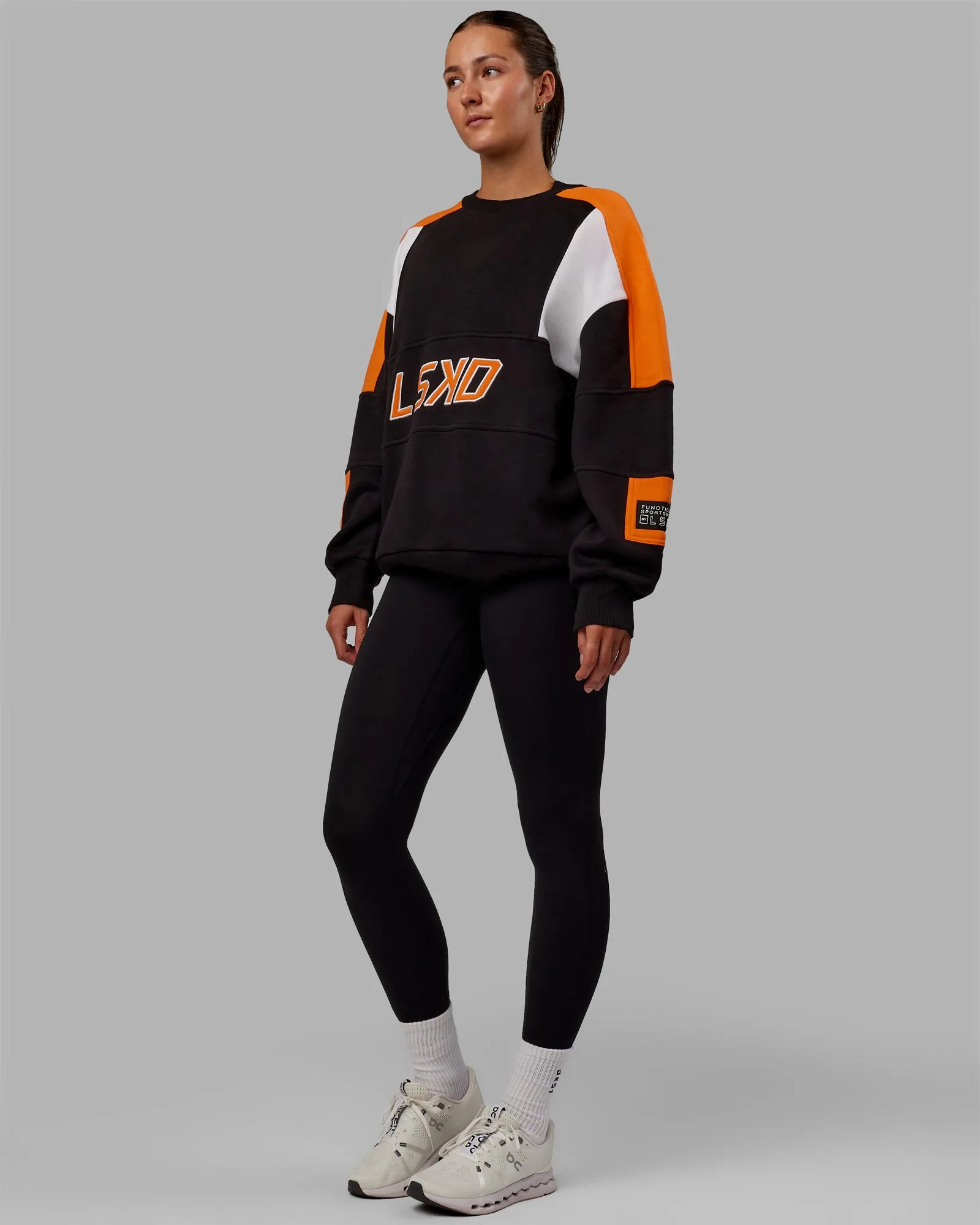 Slam Sweater Oversize - Black-Ultra Orange