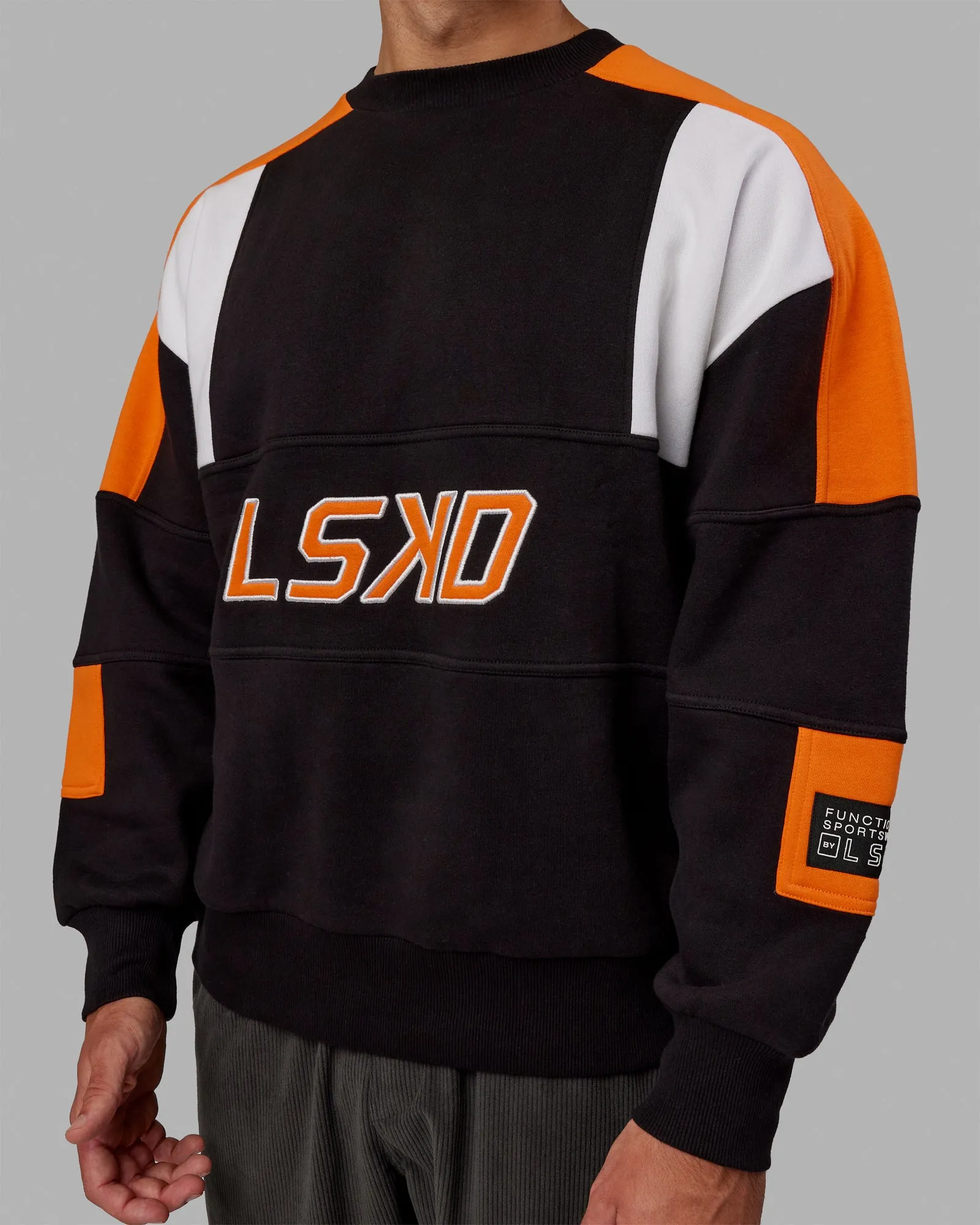 Slam Sweater Oversize - Black-Ultra Orange