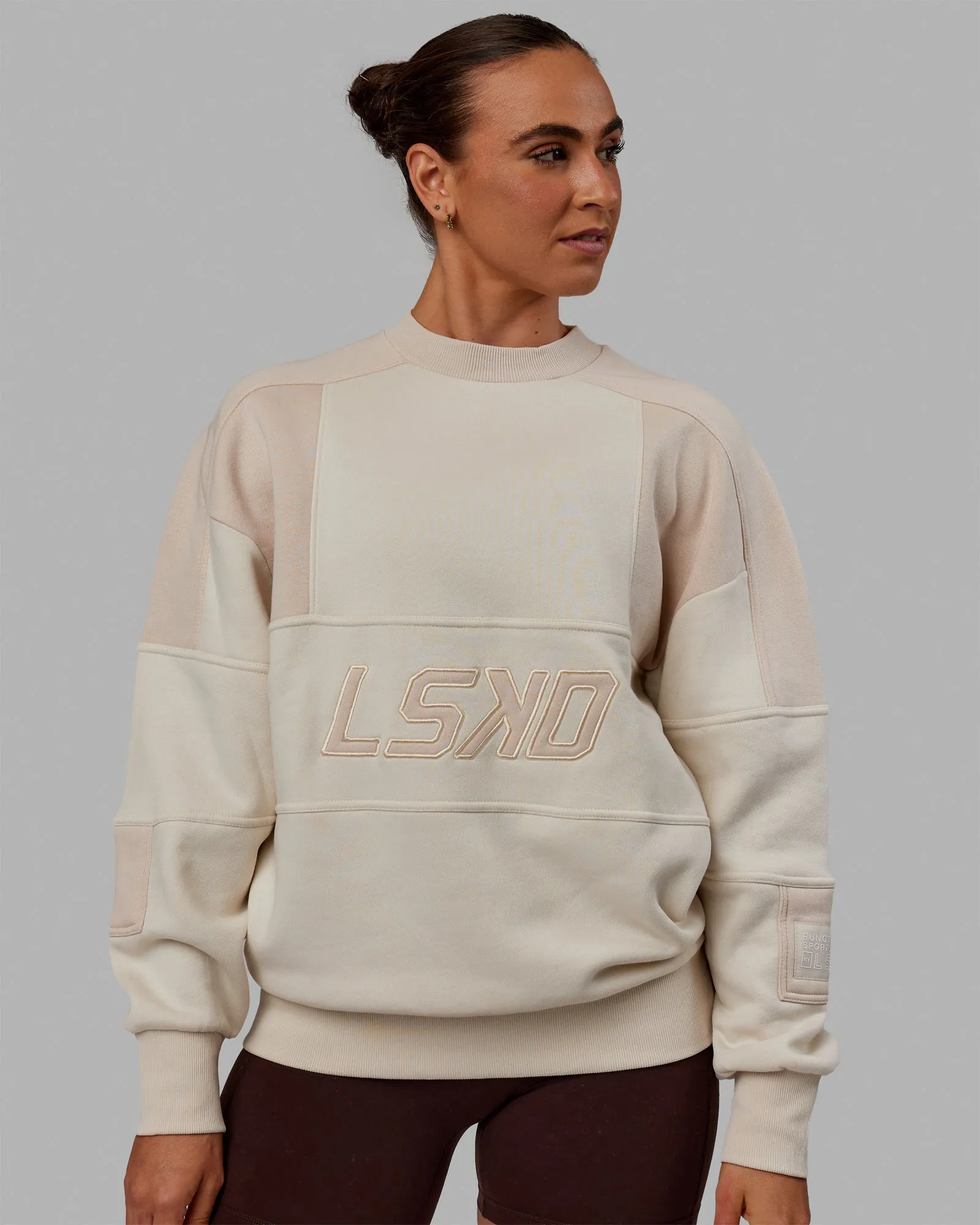 Slam Sweater Oversize - Bone-Pumice Stone