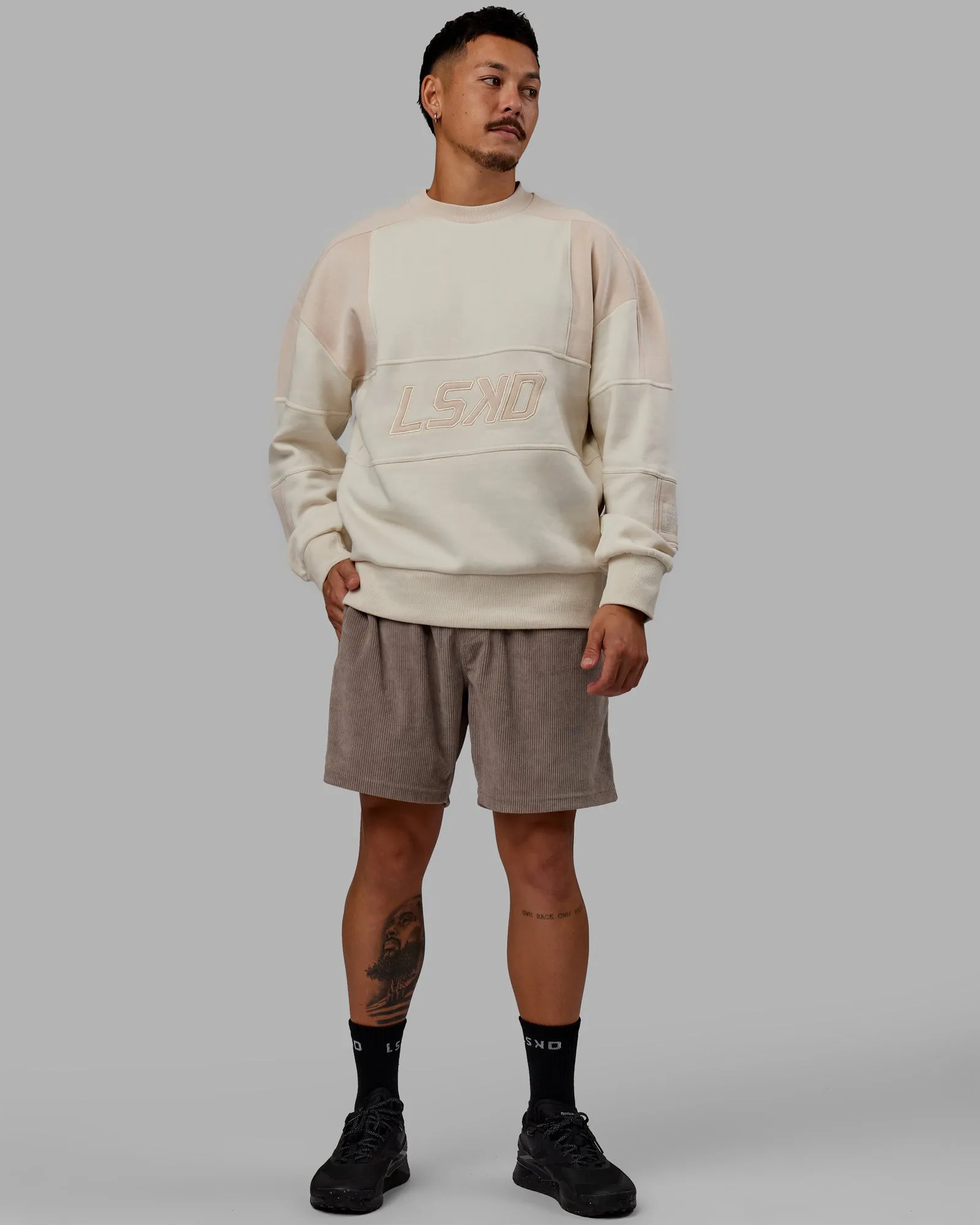 Slam Sweater Oversize - Bone-Pumice Stone