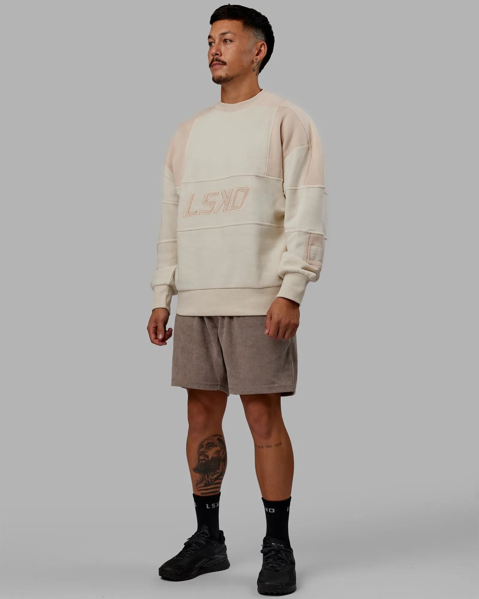 Slam Sweater Oversize - Bone-Pumice Stone