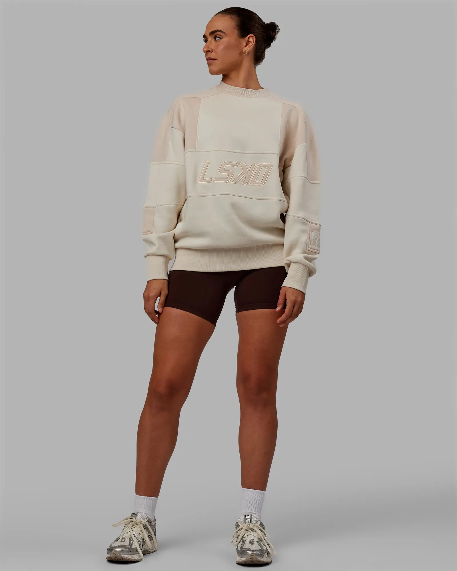 Slam Sweater Oversize - Bone-Pumice Stone