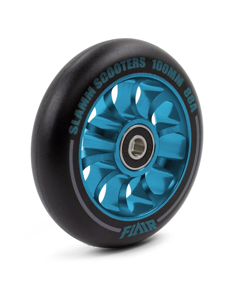 Slamm Scooter 100mm Flair 2.0 Scooter Wheels - Blue