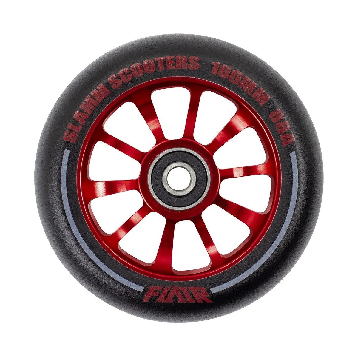 Slamm Scooter 100mm Flair 2.0 Scooter Wheels - Red