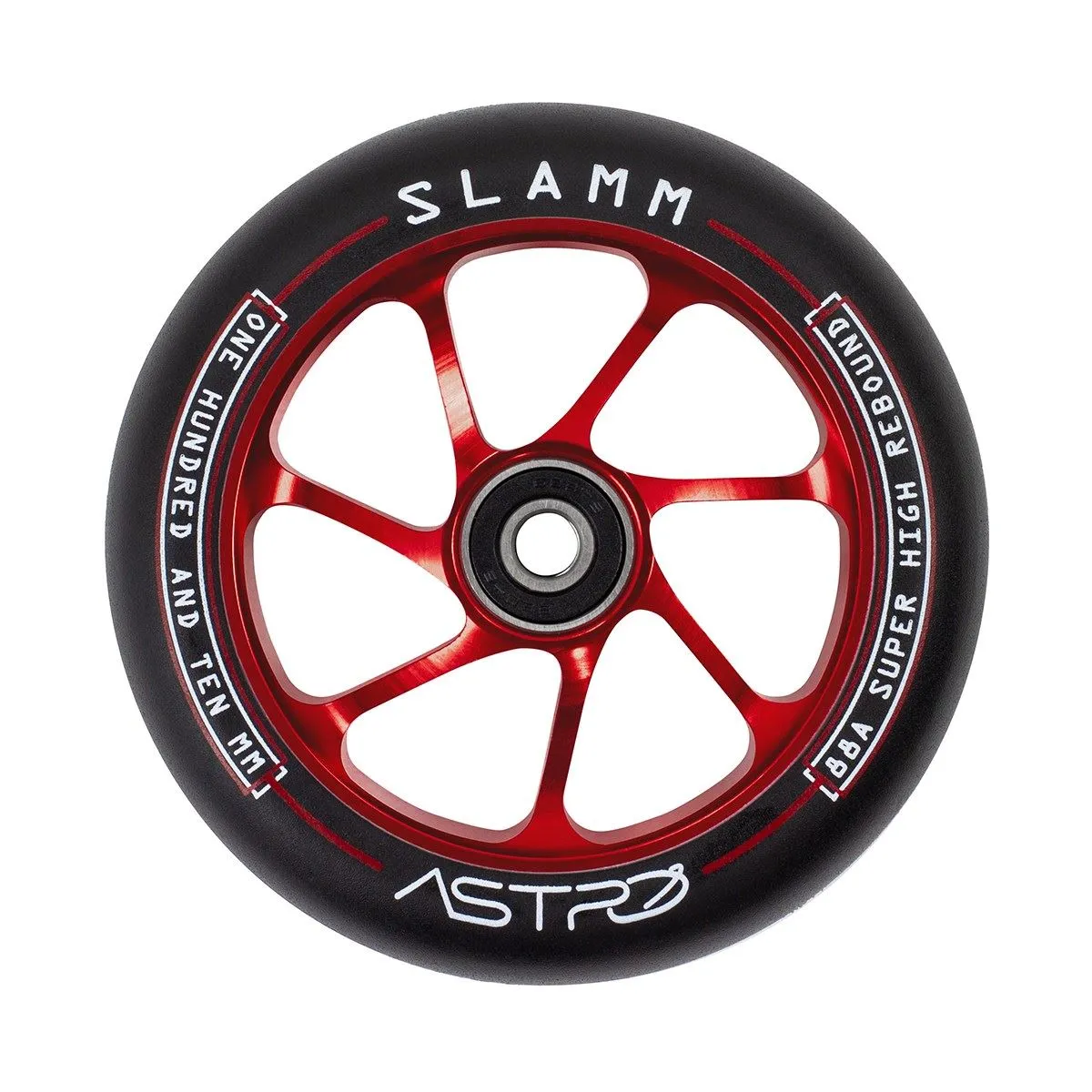 Slamm Scooter 110mm Astro Scooter Scooter Wheels - Red