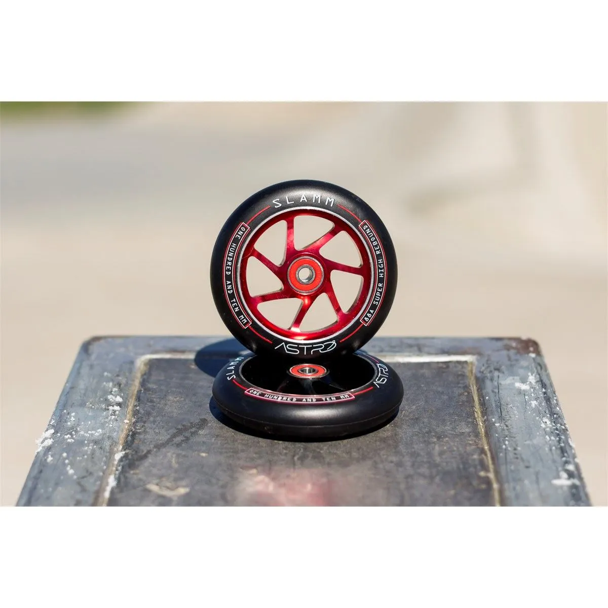 Slamm Scooter 110mm Astro Scooter Scooter Wheels - Red