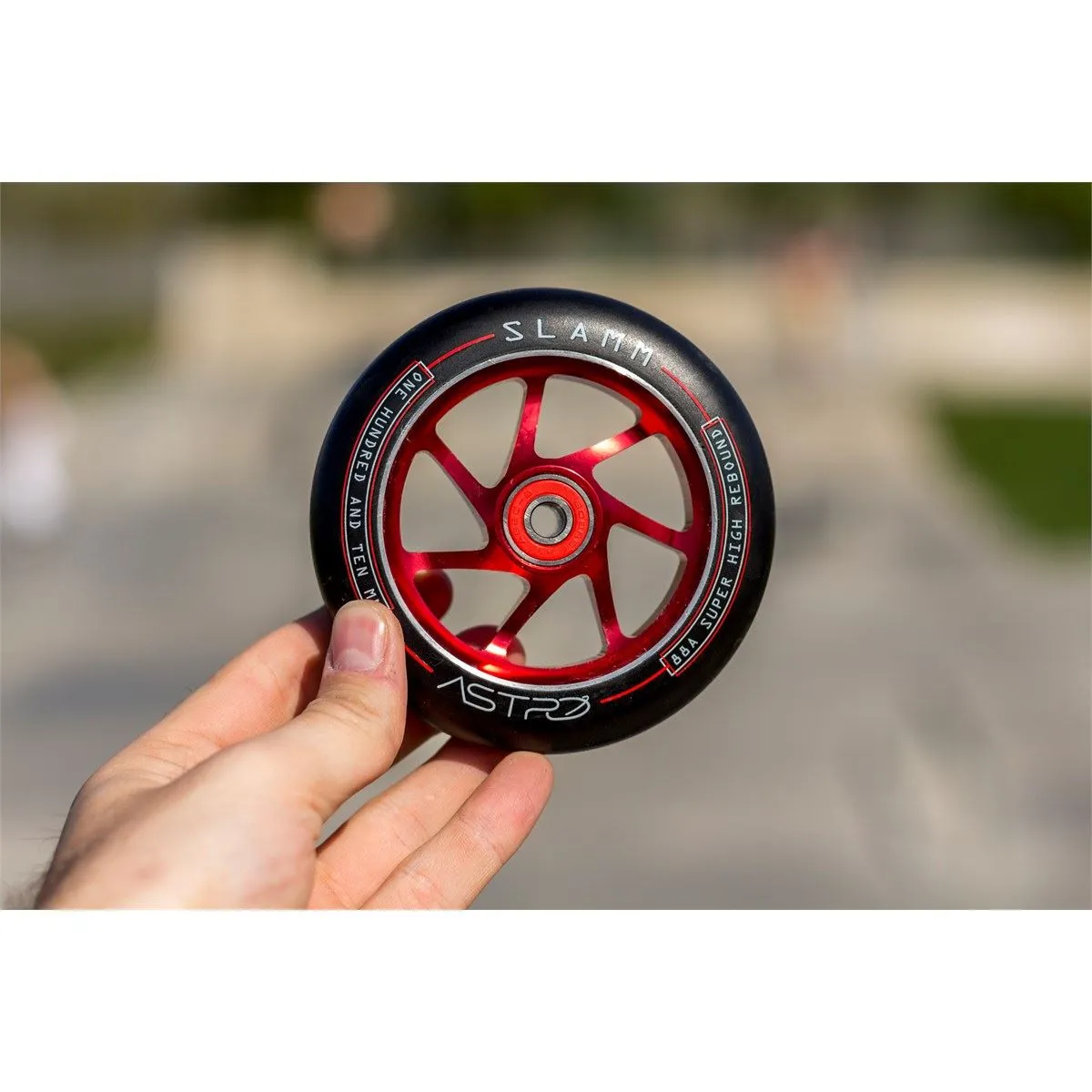 Slamm Scooter 110mm Astro Scooter Scooter Wheels - Red