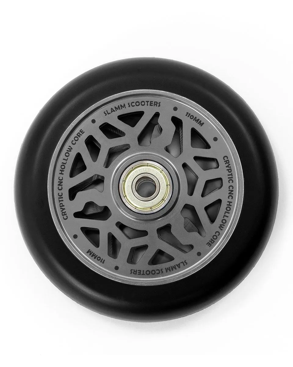 Slamm Scooter 110mm Cryptic Hollow Core Scooter Wheels - Titanium
