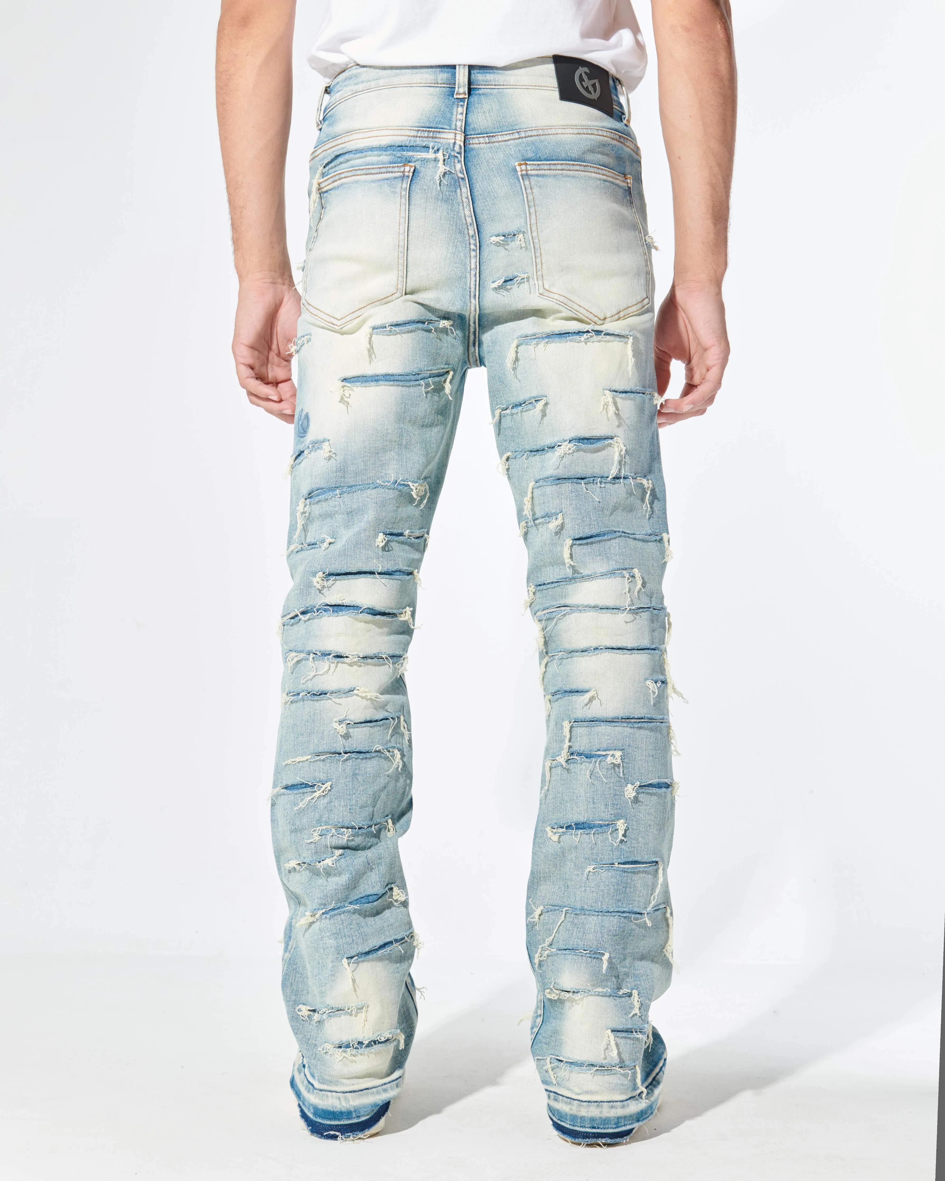 SLASH STACK DENIM (BLUE STONE)