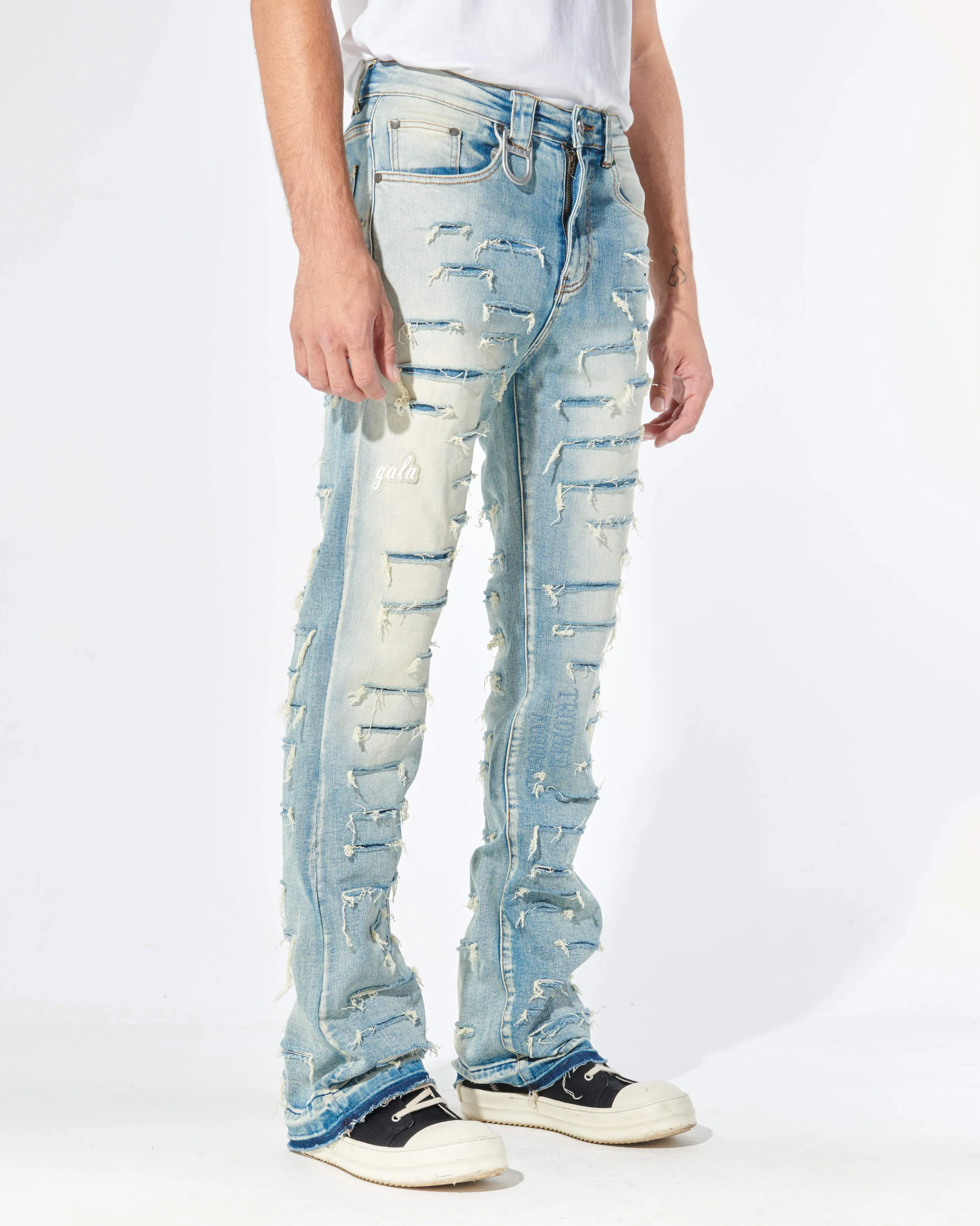 SLASH STACK DENIM (BLUE STONE)