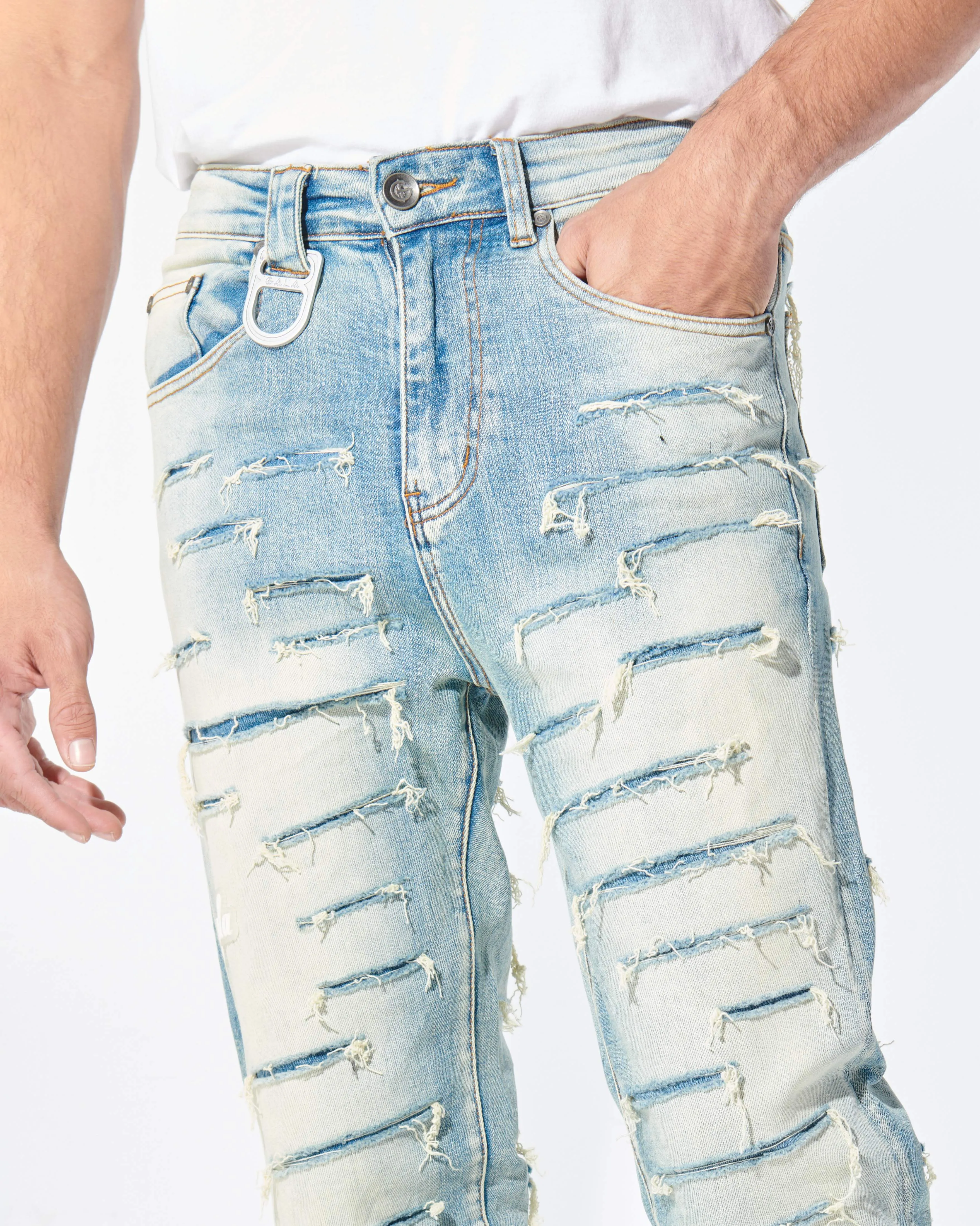 SLASH STACK DENIM (BLUE STONE)
