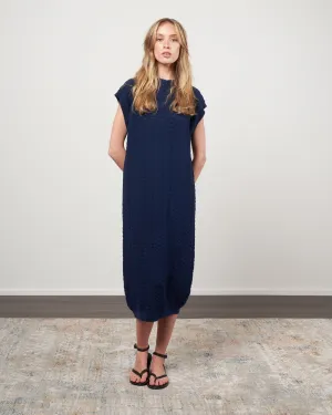 sleeveless dress - navy