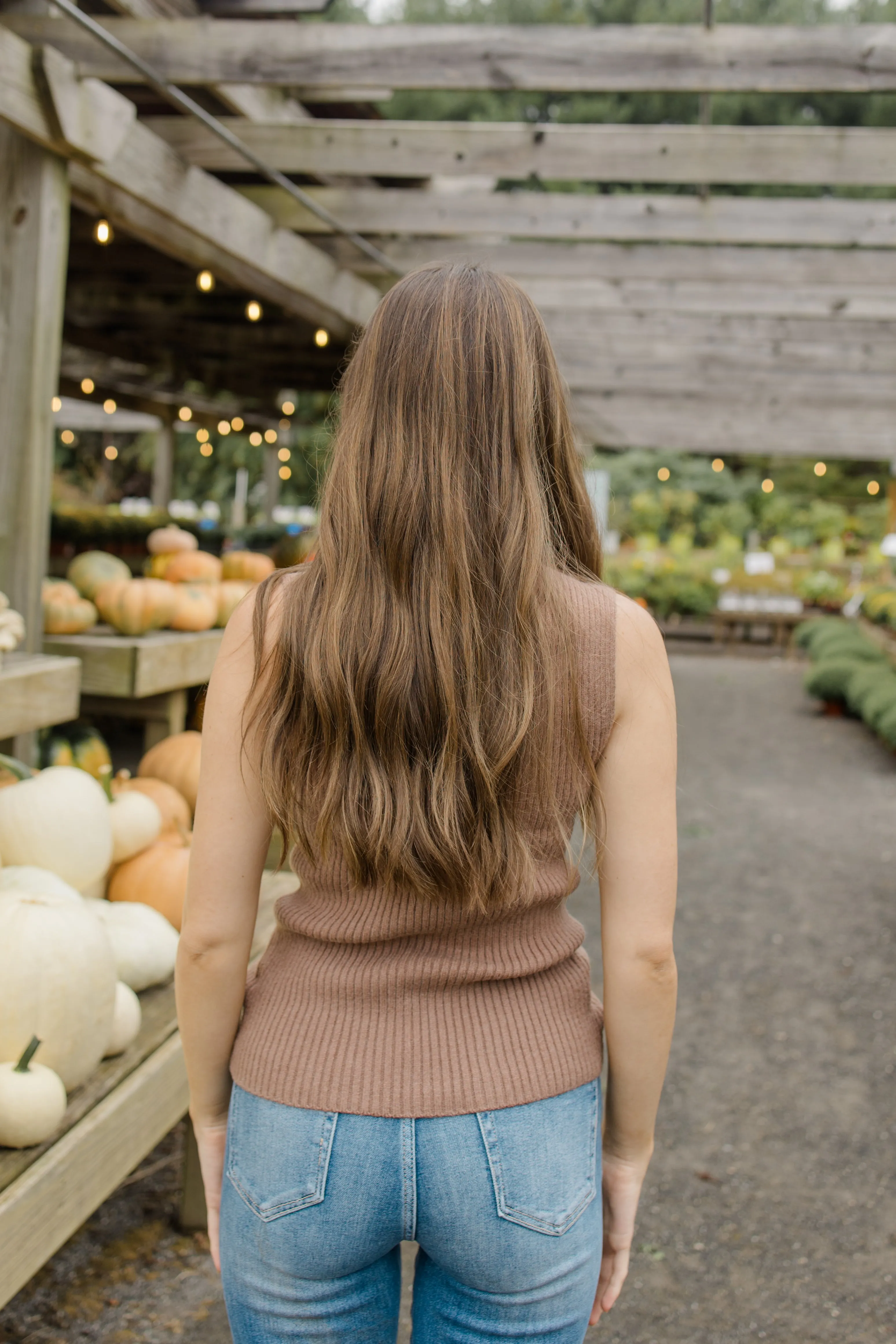 Sleeveless Ribbed Sweater