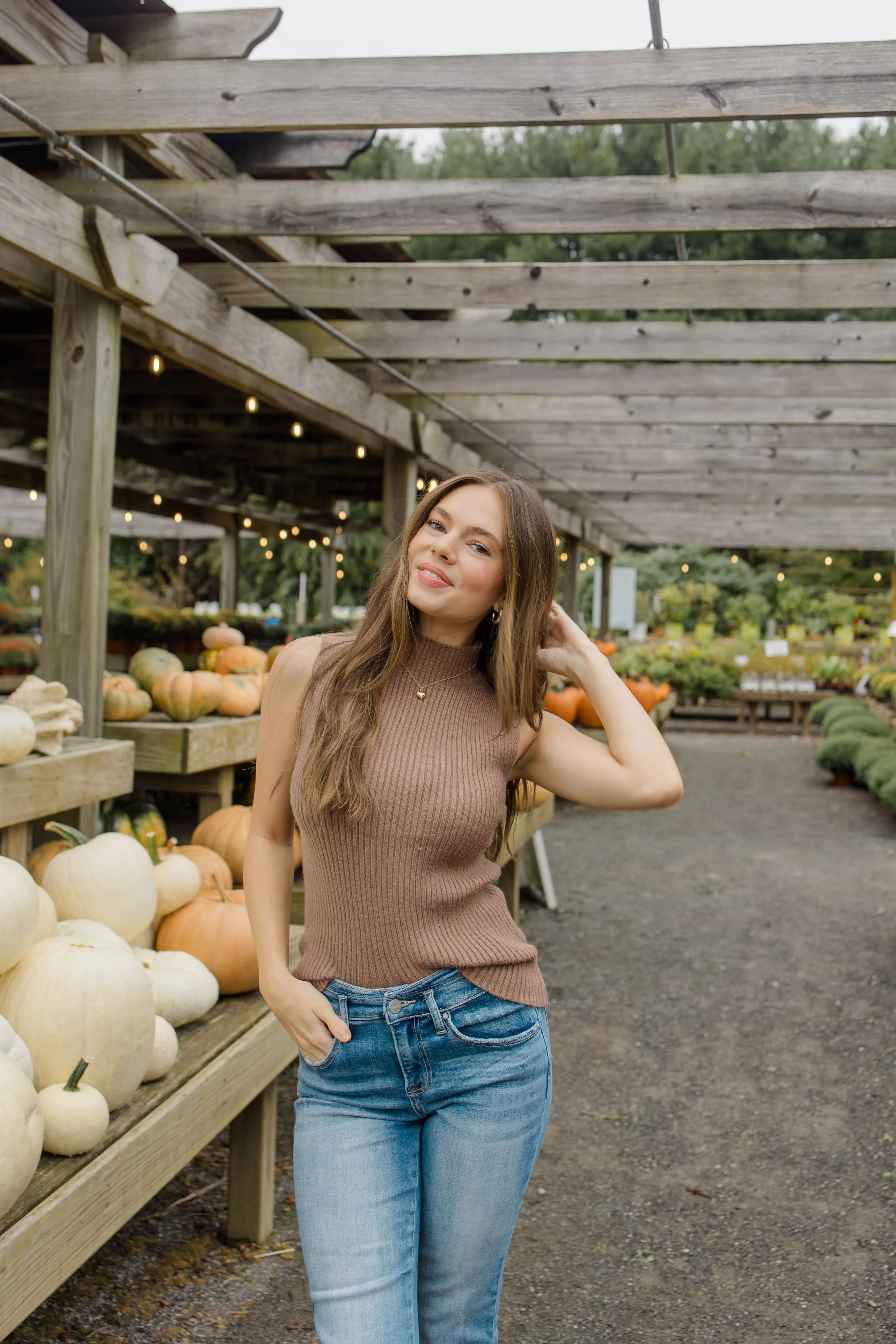 Sleeveless Ribbed Sweater