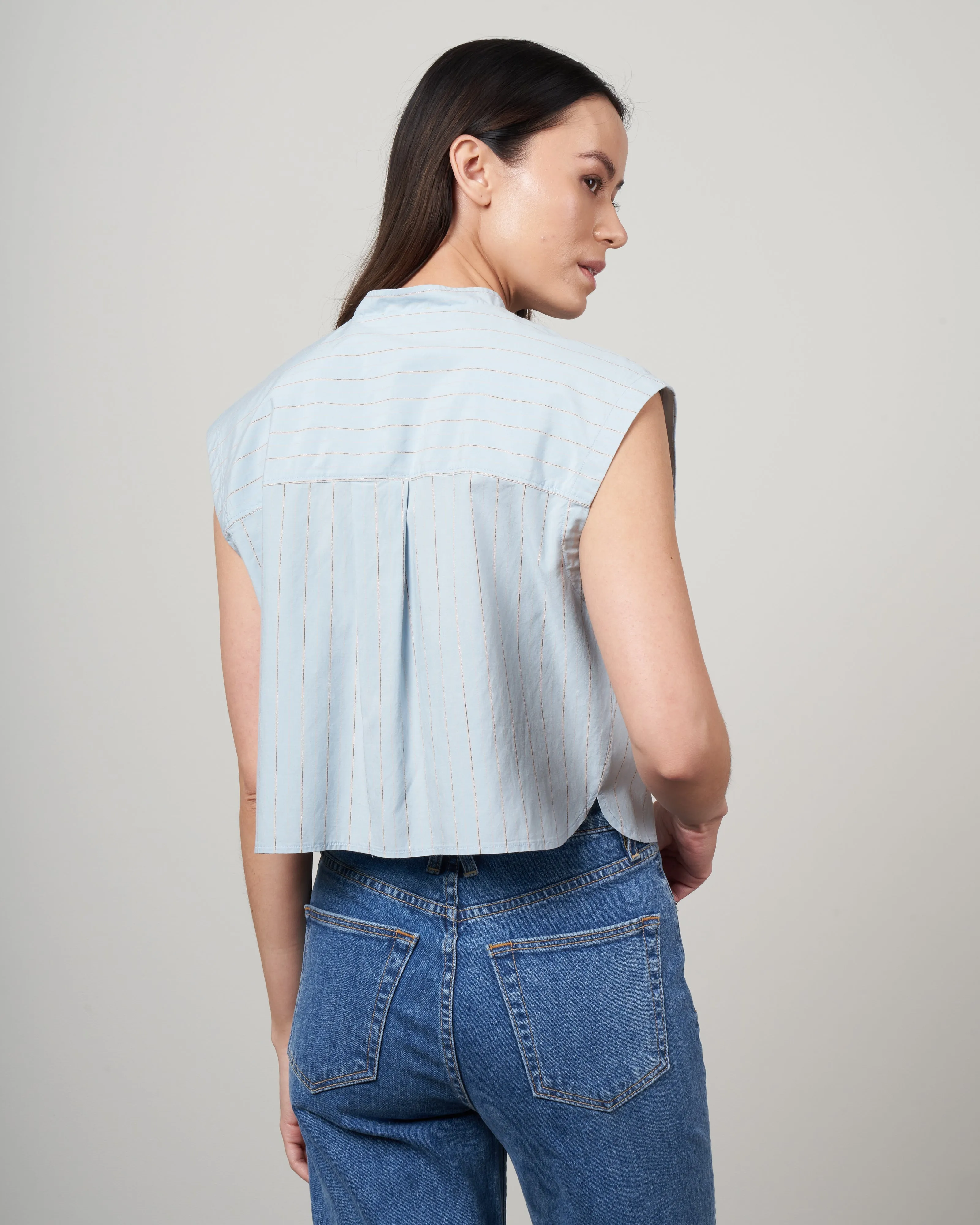 sleeveless top - bleach