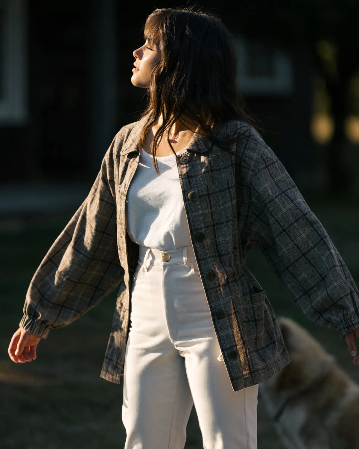 Sóller Jacket | Brown Plaid