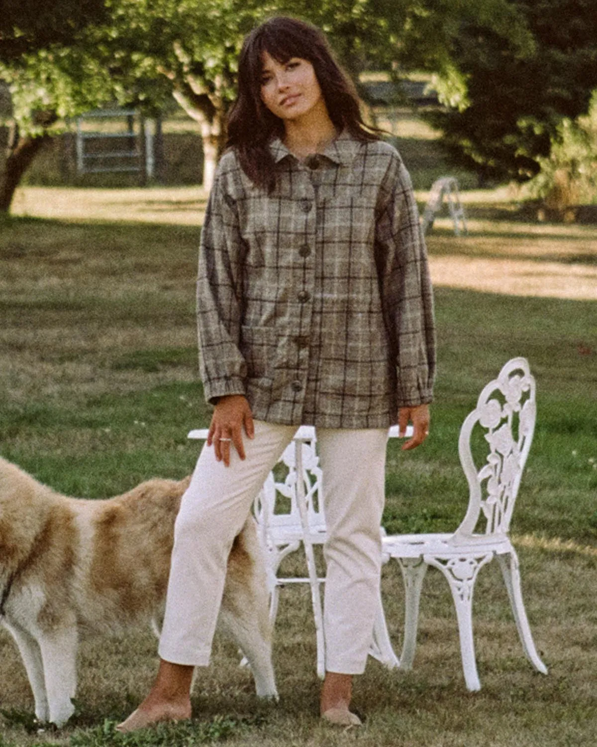 Sóller Jacket | Brown Plaid